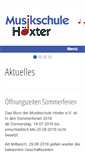 Mobile Screenshot of musikschule-hoexter.de